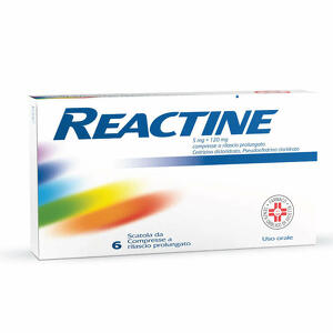 J&j Reactine - 5 Mg + 120 Mg Compresse A Rilascio Prolungato, 6 Compresse In Blister Pvc-aclar-al