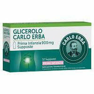 J&j Glicerolo Carlo Erba - Prima Infanzia 900 Mg Supposte 12 Supposte