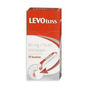 Dompe Levotuss - 60 Mg/10 Ml Sciroppo, 10 Bustine Pet/al/pe Da 10 Ml