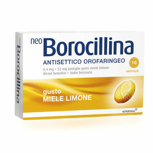 Alfasigma - 6,4 Mg + 52 Mg Pastiglie Gusto Limone, 16 Pastiglie In Blister Al/pvc