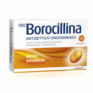 Alfasigma - 6,4 Mg + 52 Mg Pastiglie Gusto Arancia, 16 Pastiglie In Blister Al/pvc