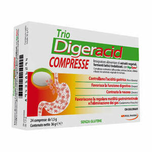 Triocarbone - Trio Digeracid 24 Compresse