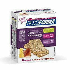  - Pesoforma Sandwich Prosciutto/formaggio 4 Pasti 8 Pezzi X 25 G