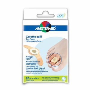  - Master-aid Cerotto Callifugo Foot Care 71x22 Mm 12 Pezzi