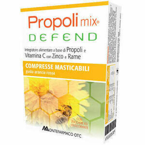  - Propoli Mix Defend 30 Compresse Masticabili Gusto Arancia