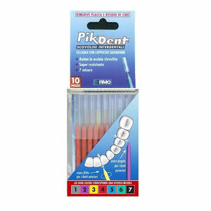  - Pikdent Stuzzicolino 4 Rosso 10 Pezzi