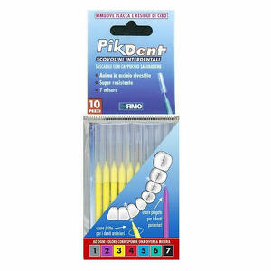  - Pikdent Stuzzicolino 3 Giallo 10 Pezzi