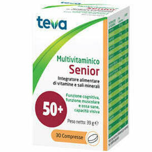  - Multivitaminico Senior Teva 30 Compresse 39 G