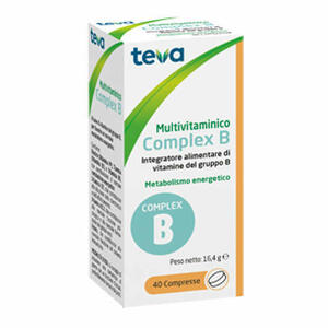  - Multivitaminico Complex B Teva 40 Compresse 16,4 G