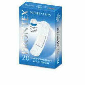  - Cerotto Prontex White Strips Formato Medio Astuccio 20 Pezzi