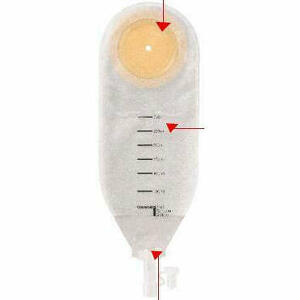  - Sacca Per Drenaggio Delle Ferite Sterile Coloplast Capacita' Midi 300ml 10 Pezzi Articolo 2215