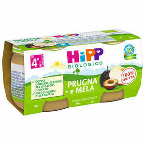  - Hipp Bio Omogeneizzato Prugna E Mela 2 X 80 G