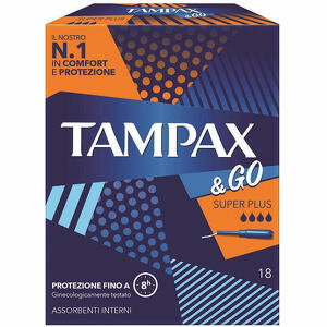  - Tampax &go Assorbente Interno Super Plus 18 Pezzi