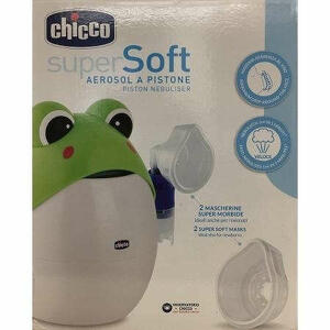 Chicco - Chicco Dispositivo A Pistone Per Aerosolterapia Super Soft Rana