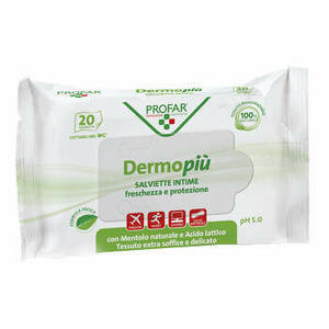  - Dermo Piu' Salviette Intime 20 Pezzi Profar