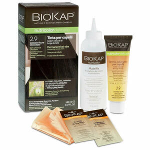  - Biokap Nutricolor Delicato 2,9 Castano Scuro Cioccolato Tinta Tubo + Flacone