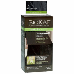  - Biokap Nutricolor Delicato 1,0 Nero Naturale Tinta Tubo + Flacone