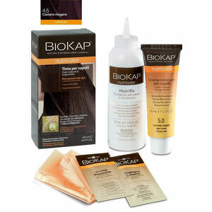  - Biokap Nutricolor 4,5 Castano Mogano Tinta Tubo + Flacone