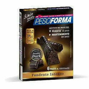 Pesoforma - Pesoforma Barretta Double Dark 6 Pasti 12 X 31 G