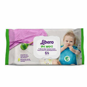  - Libero Wet Wipes Salviettine Monouso Detergenti E Idratanti 64 Pezzi Articolo 4360