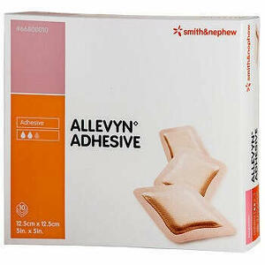  - Medicazione Idrocellulare Sterile Altamente Assorbente Adesiva In Schiuma Di Poliuretano 12,5x12,5cm 10 Pezzi