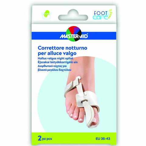 Master-aid Foot Care Correttore Notte Alluce Valgo Eu 36-43 2 Pezzi