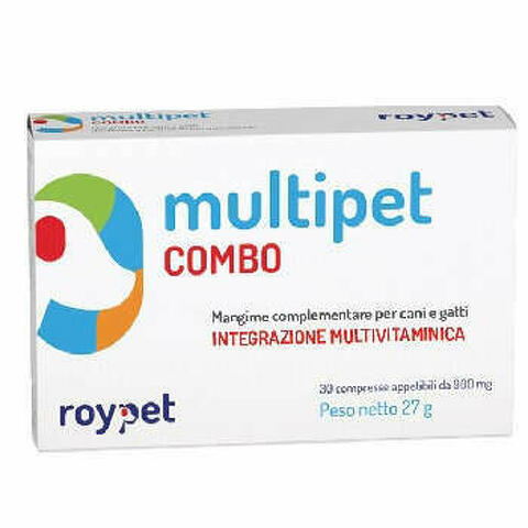 Multipet Combo InteGranulatoore Vitaminico Per Cani E Gatti 30 Compresse