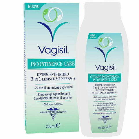 Vagisil Incontinence Care Detergente Intimo 2in1 Lenisce & Rinfresca 250ml