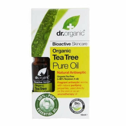 Dr Organic Tea Tree Essential Oil Olio Essenziale 10ml