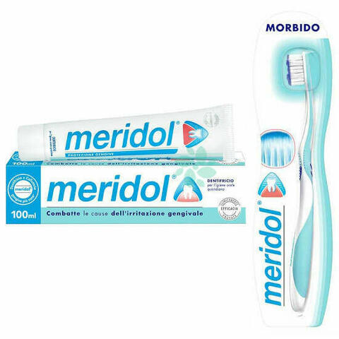 Meridol Dentifricio 100ml + Spazzolino Meridol Morbido