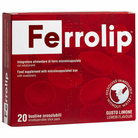 Ferrolip 20 Bustineine Orosolubili Gusto Limone