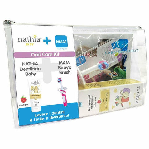 Oral care kit neutro 1 dentifricio baby nathia 50ml + 1 mam baby's brush