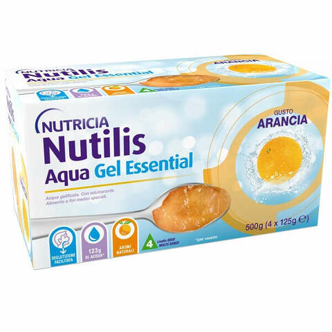 Nutilis aqua gel arancia 4 pezzi da 125 g