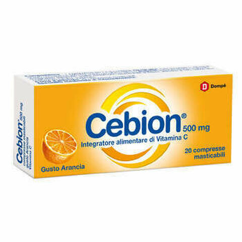 Cebion Masticabile Arancia Vitamina C 500mg 20 Compresse