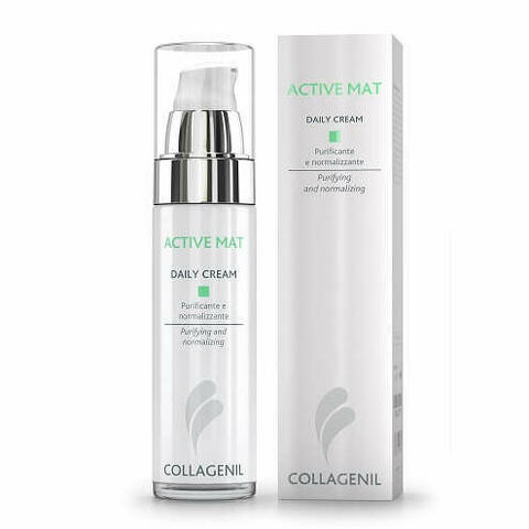 Collagenil Active Mat Daily Cream Seboregolatrice/purificante Per La Pelle Del Viso Flacone 50ml