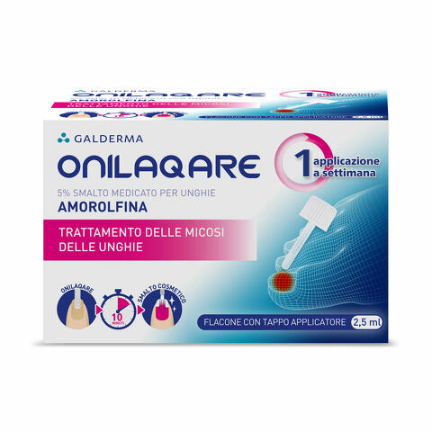 5% Smalto Medicato Per Unghie 1 Flacone Da 2,5 Ml Con Tappo Applicatore