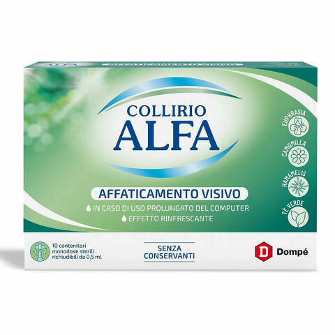 Collirio Alfa Affaticamento Visivo 10 Pezzi Monodose