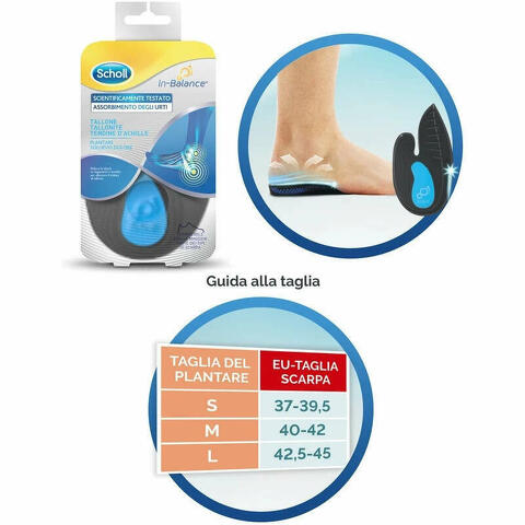 Scholl Plantare Tallone S 2 Pezzi