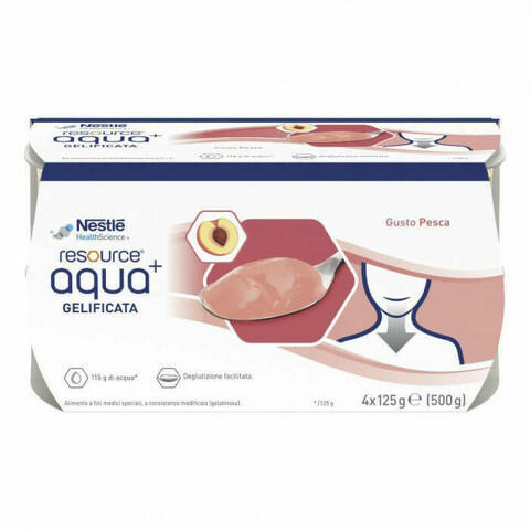 Resource Aqua Acqua Gelificata+peach Cup 6 4x125 G