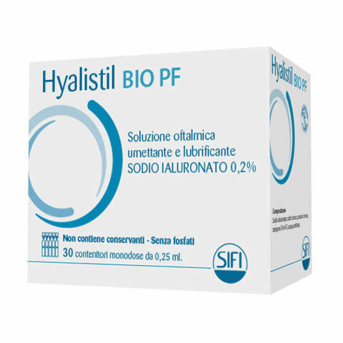 Hyalistil Bio Pf Soluzione Oftalmica Phosphate Free Monodose A Base Di Acido Ialuronico 0,2% 30 Flaconcini 0,25ml