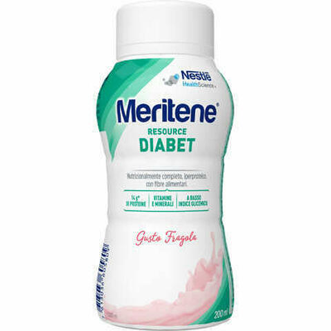 Meritene Resource Diabet Fragola Alimento Iperproteico 28 Vitamine E Minerali 200ml