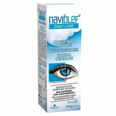 Naviblef Daily Care Schiuma Per Rimozione Secrezioni Oculari Da Palpebre E Ciglia 50ml