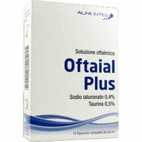 Soluzione Oftalmica Oftaial Plus Acido Ialuronico 0,4% E Taurina 15 Flaconcini Richiudibili Da 0,6ml