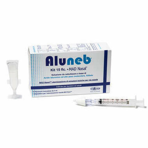 Aluneb Kit Soluzione Isotonica 15 Flaconcini Da 4ml + Mad Nasal Atomizzatore