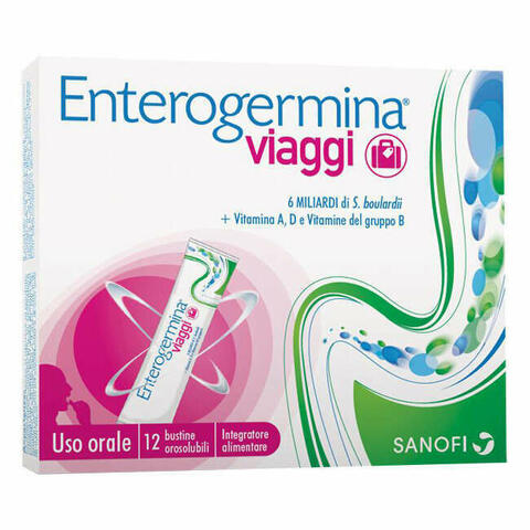 Enterogermina Viaggi 12 Bustineine Orosolubili Confezione Standard