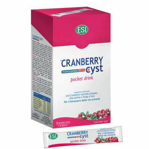Esi Cranberry Cyst Pocket Drink 16 Bustineine