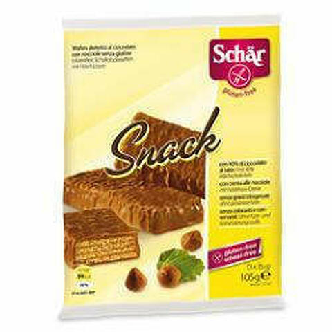 Schar Snack Con Cioccolato Al Latte E Nocciole 3 Wafer X 35 G