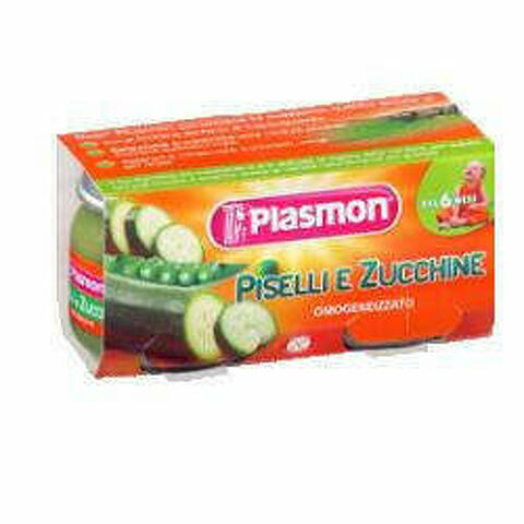 Plasmon Omogeneizzato Piselli/zucchine 80 G X 2 Pezzi