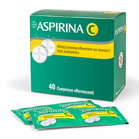 400 Mg Compresse Effervescenti Con Vitamina C 40 Compresse In Strip Al/pe/carta-pe/al/surlyn