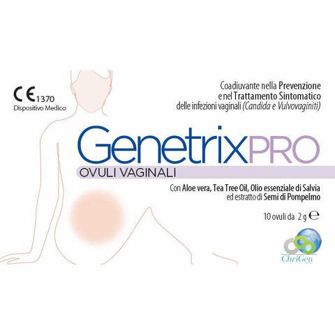 Genetrix Pro 10 Ovuli Vaginali 2 G